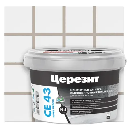 Затирка цементная Церезит CE 43 Super Strong цвет багамы 2 кг кофейный напиток maccoffee strong 3 в 1 18 г