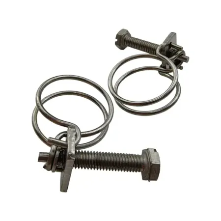 Хомуты для шланга двойные BOUTTE 19 мм, 2 шт.