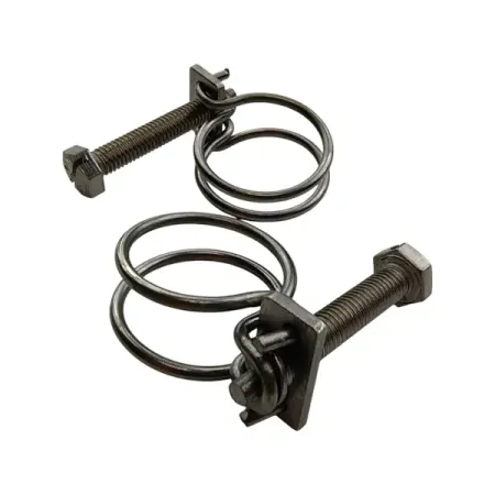 Хомуты двойные для шланга BOUTTE 25 мм, 2 шт. двойные разъемные валы из стали mitk 3 100 мм