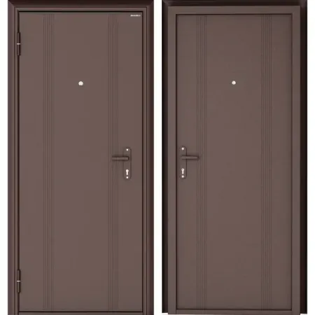 Дверь входная металлическая Doorhan Эко 98x205 см левая цвет антик медь