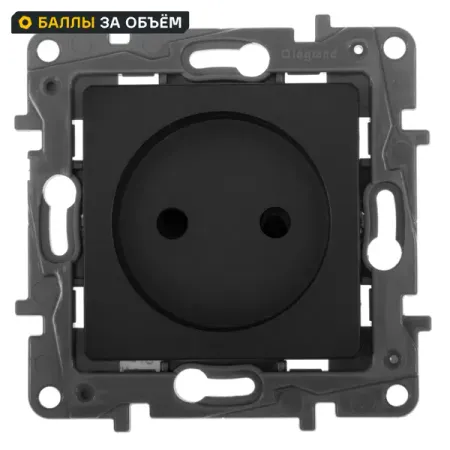 Розетка без заземления Legrand Etika со шторками 16А 250В винтовые зажимы цвет антрацит пластиковые зажимы для кабеля m10