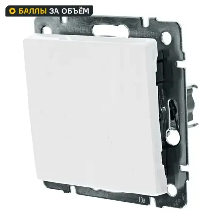 Выключатель проходной встраиваемый Werkel 1 клавиша цвет белый выключатель проходной встраиваемый werkel 1 клавиша серебряный
