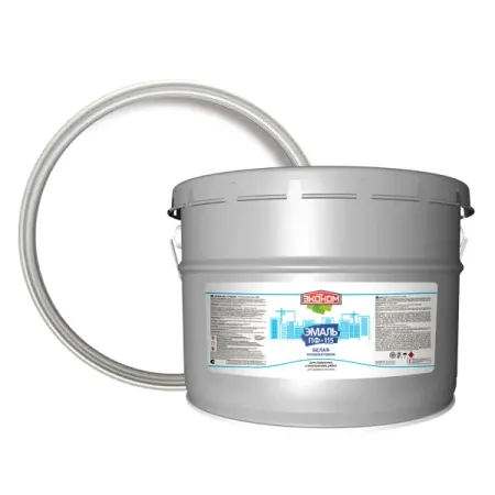 Эмаль Эконом ПФ-115 цвет белый 9 кг лейкопластырь эконом стрипы хартманн cosmos 2см х 6см 250