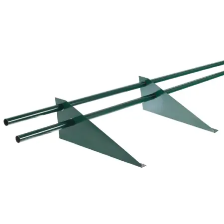 Снегозадержатель для металлической кровли трубчатый 3 м RAL 6005 зеленый ветрозащита для кровли спанлайт ам 37 5х1 6м 60м2