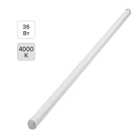 Светильник линейный светодиодный Volpe ULO-Q141 36 Вт 1210мм 3400 Лм нейтральный белый свет светильник модульный светодиодный эра lm 5 840 a1