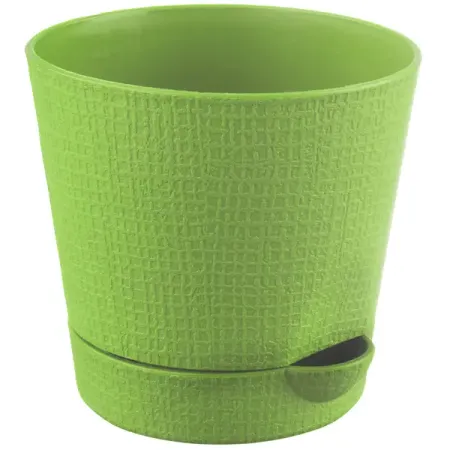 Горшок цветочный Тек.А.Тек Партер ø9.5 h9 см v0.35 л пластик салатовый пенал тканевый оксфорд большой емкости с пандой и капибарой