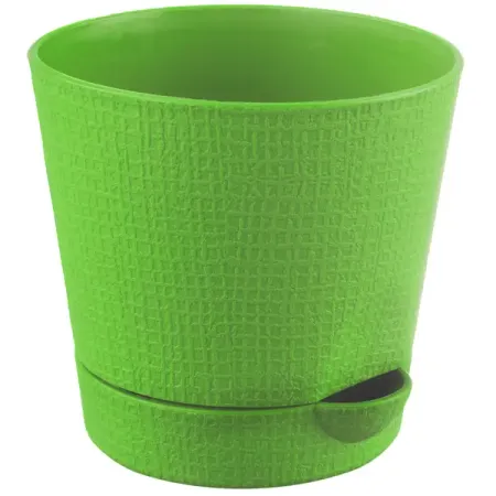 Горшок цветочный Тек.А.Тек Партер ø11.5 h11 см v0.7 л пластик салатовый пенал тканевый оксфорд большой емкости с пандой и капибарой