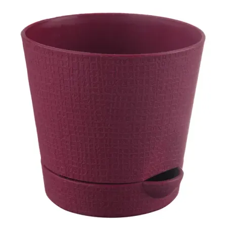 Горшок цветочный Тек.А.Тек Партер ø19.5 h17 см v2.8 л пластик бордовый пенал тканевый оксфорд большой емкости с пандой и капибарой