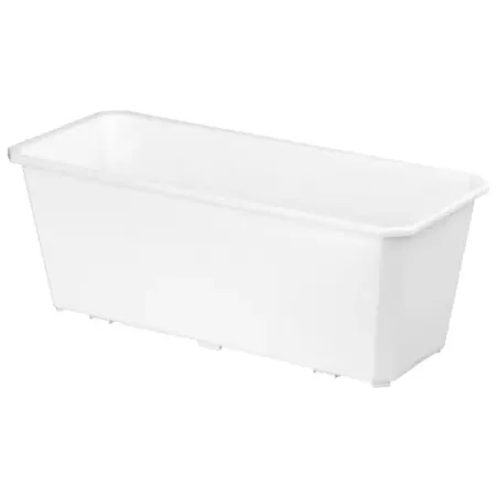 Ящик балконный Homwer 40x17x15 см v7 л пластик белый