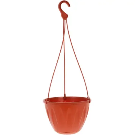 Кашпо подвесное Idea Алиция ø22 h16.5 см v3.4 л пластик терракотовый