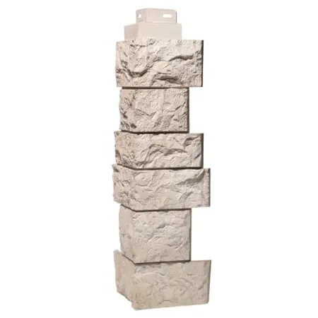 Угол наружный FineBer Камень дикий цвет мелованный белый натуральный кристалл кварц белый кластер