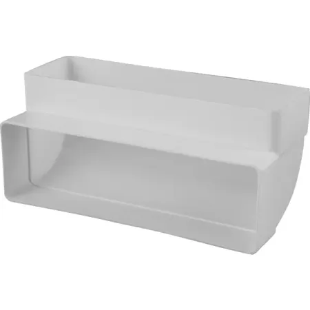 Колено вертикальное для плоских воздуховодов Equation 60x204 мм пластик