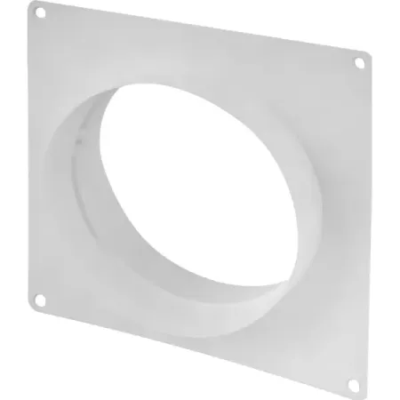 Пластина настенная с соединителем для круглых воздуховодов Equation D150 мм пластик