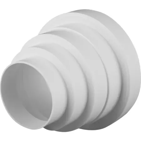 Переходник для круглых воздуховодов Equation D80/100/120/125/150 мм пластик переходник для микроскопа окуляра slr камеры m42 23 2 мм 30 мм