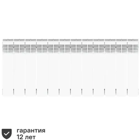 Радиатор секционный Equation Aluminium 350/90 12 секций боковое подключение алюминий белый алюминиевые радиаторы qingying 25 шт 1вт 3вт 5вт
