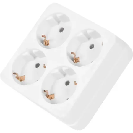 Разветвитель Старт SA1/4-Z 4 розетки с заземлением 16 А цвет белый fshh тестовый разъем sop8 soic8 белый