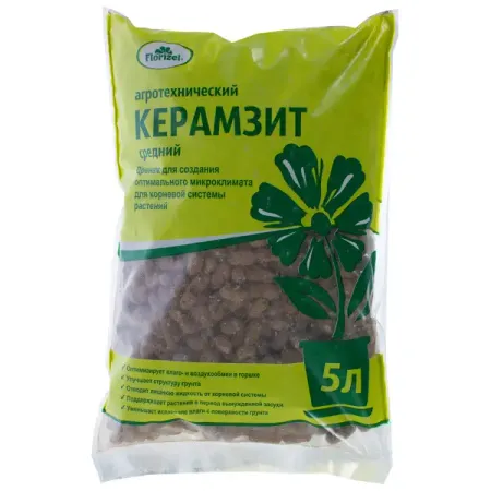 Керамзит средний Florizel 5 л резиновая статуэтка средний палец