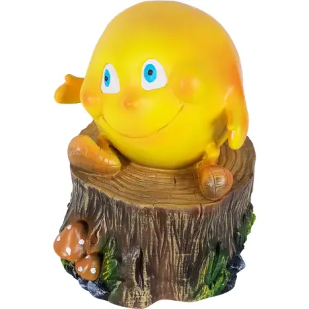 Фигура садовая «Колобок без венка» высота 40 см миниатюрная садовая скульптура