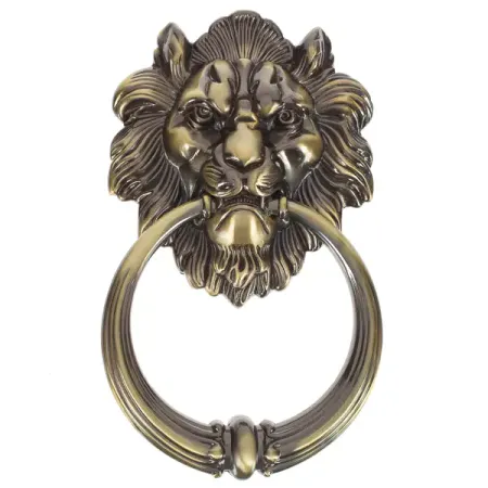 Молоток дверной Manzzaro Leone 10/40, цвет античная бронза деревянные угловые кронштейны античная бронза 10 шт