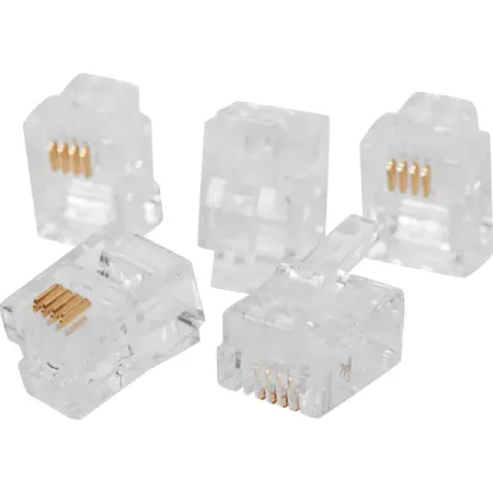 Коннектор RJ-11 6P4C 5 шт. цвет прозрачный relife rl uvh902 для ремонта телефонов