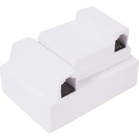 Вилка-адаптер телефонная цвет белый аудио адаптер pqzulk non welding audio plug socket