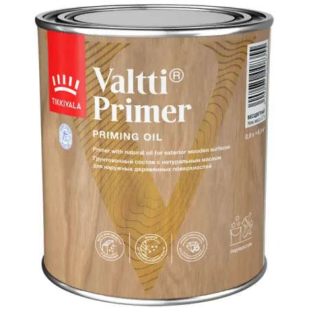 Грунтовка по дереву антисептическая Tikkurila Valtti Primer бесцветная 0.9 л