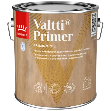 Грунтовка по дереву антисептическая Tikkurila Valtti Primer бесцветная 2.7 л