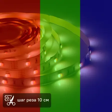 Комплект светодиодной ленты для подсветки рабочей зоны Apeyron SMD5050 12В 10мм 2м 6Вт/м 30диод/м 390лм/м 6500К RGBW