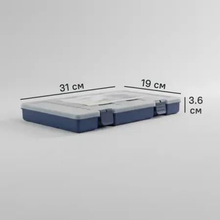 Органайзер для хранения Фолди 31x3.6x19 см пластик цвет синий moonbiffy 7 дневный органайзер для таблеток