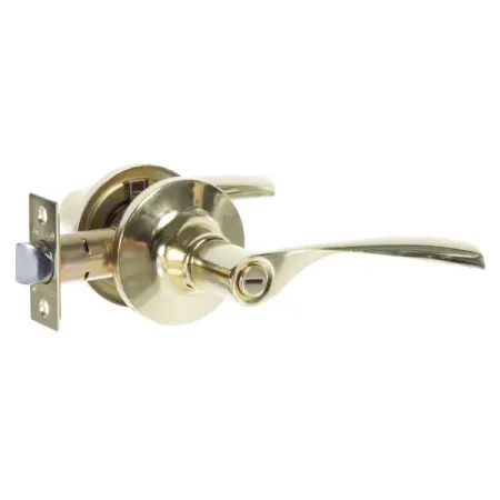 Ручка дверная на розетке Avers 8023-03 с фиксатором золото дверная занавеска жаккардовая хлопковая