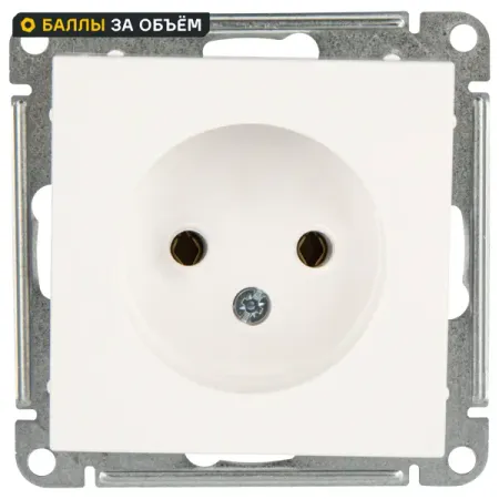 Розетка встраиваемая Systeme Electric W59 без заземления цвет белый 5 шт лот usb разъёмы locheuk тип a 4 контактные для пайки