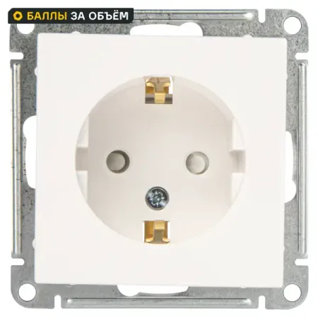 Розетка встраиваемая Systeme Electric W59 с заземлением со шторками цвет белый 5 шт лот usb разъёмы locheuk тип a 4 контактные для пайки