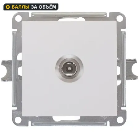 ТВ-розетка встраиваемая Systeme Electric W59 цвет белый smd led 2835 3v 1 5w холодно белый для подсветки жк телевизоров 500 шт