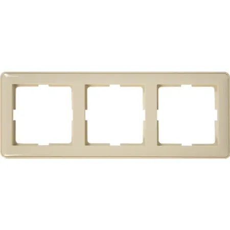 Рамка для розеток и выключателей Systeme Electric W59 3 поста цвет слоновая кость пластиковые клавиши выключателей 10 шт