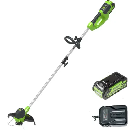 Триммер аккумуляторный GreenWorks G40LTK2 40 В 1x2 Ач АКБ и ЗУ входит в комплект