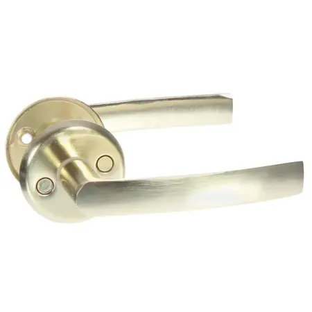 Ручка дверная на розетке для финских дверей Фабрика замков 016 алюминий гальваническое покрытие цвет матовое золото дверная занавеска жаккардовая хлопковая