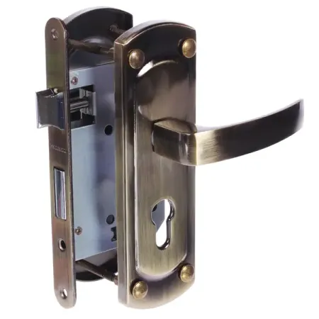 Замок врезной с дверными ручками на планке Palladium 460-25 античная бронза центральные сверла xcan hss 1 0 6 0 мм