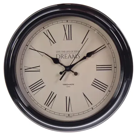 Часы настенные Troykatime цвет черный D30.5 см
