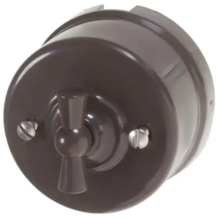 Выключатель накладной Bironi Ретро на одно положение цвет коричневый артур сергеевич грант я и отец одно