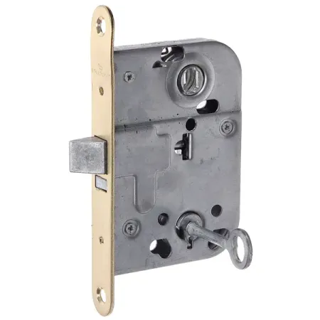 Замок врезной для финских дверей Фабрика замков под ключ L 004 цвет матовое золото