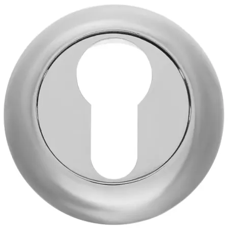 Накладка под цилиндр ЕТН цвет хром 2 шт.