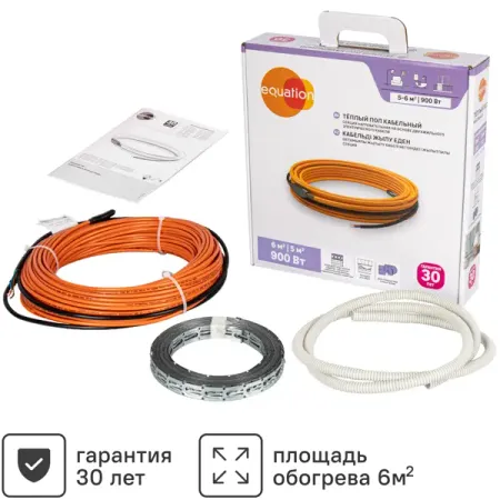 Нагревательный кабель для теплого пола Equation 48.5 м 900 Вт