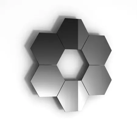 Плитка декоративная зеркальная «Соты» цвет графит 6 шт. плитка декоративная бетонная white hills бергамо брик белый