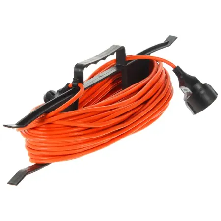 Удлинитель-шнур на рамке Skybeam 1 розетка без заземления 2x0.75 мм 30 м цвет черный