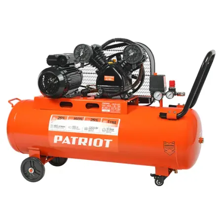 Компрессор ременной масляный Patriot LRM 100-480R, 100 л 480 л/мин 2.2 кВт масляный фильтр cfmoto 800cc cf800 запчасти для двигателя cf moto cf800cc atv utv