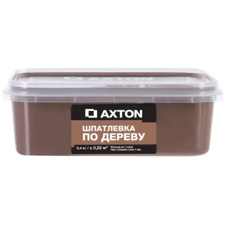 Шпатлёвка Axton для дерева 0.4 кг хани