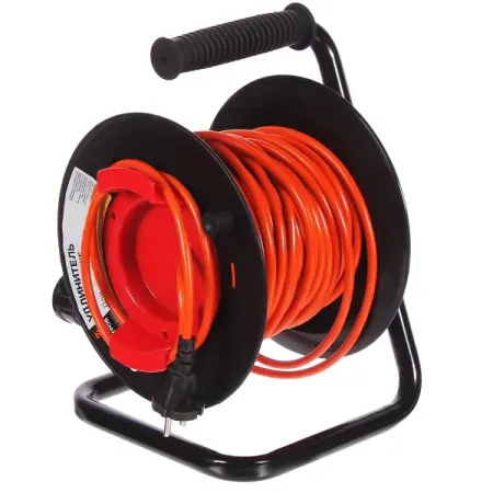 Удлинитель на катушке садовый Защита Про 1 розетка без заземления 2x1 мм 20 м цвет оранжевый/черный мини фонарик оранжевый abs акрил usb rechargeable