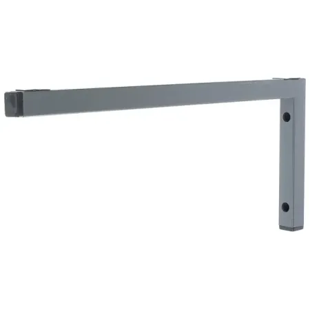 Кронштейн Г-образный 430x200 мм цвет серый 2 шт. пластиковые заглушки для отверстий 22х16 мм