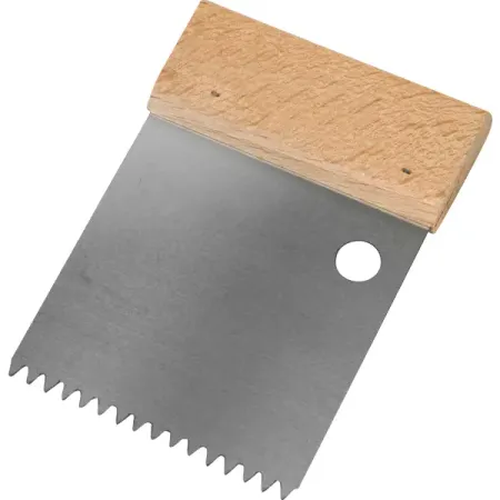 Шпатель зубчатый для клея Dominus 80 мм S2, нержавеющая сталь