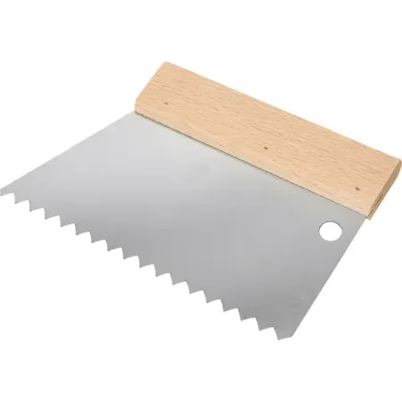 Шпатель зубчатый для клея Dominus 180 мм S4, нержавеющая сталь